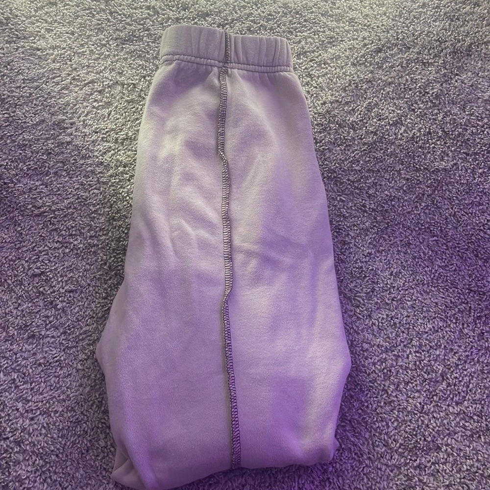 brown patched sweatpants garage